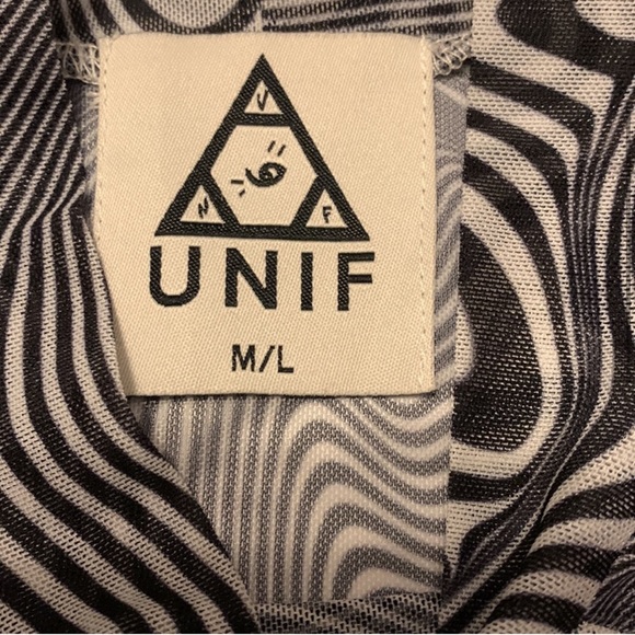 Rare UNIF Cid Optical Illusion Crop Top Maxi Skirt Set M/L - Picture 4 of 8